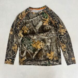 Realtree Edge Mens Size S(34-36) T-Shirt Multicolor Crew Neck Camouflage Hunting